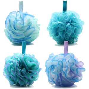 Alwaysh - Set of 4 Shower Sponges, Extra Large Bath Flowers, Soft Bath Shower Sponge, Mesh Shower Loofah Balls for Easy Foaming Body Scrubber Alwaysh - Set of 4 Shower Sponges, Extra Large Bath Flowers, Soft Bath Shower Sponge, Mesh Shower Loofah Balls for Easy Foaming Body Scrubber