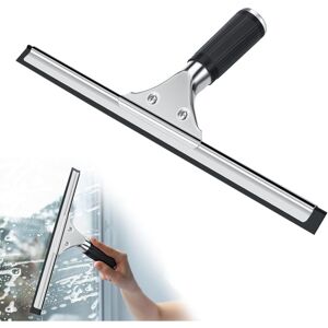 Alwaysh - Stainless Steel Window Squeegee with 35 cm Blade, for Cleaning and Drying Glass, Tiles, Windows, Bathroom Alwaysh - Stainless Steel Window Squeegee with 35 cm Blade, for Cleaning and Drying Glass, Tiles, Windows, Bathroom