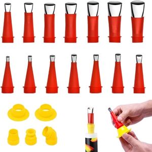ALWAYSH Universal Integrated Rubber Nozzle Tool Kit, Caulking Nozzle, Silicone Cartridge Nozzles, Plastic Caulking Nozzles, Silicone Replacement Nozzle ALWAYSH Universal Integrated Rubber Nozzle Tool Kit, Caulking Nozzle, Silicone Cartridge Nozzles, Plastic Caulking Nozzles, Silicone Replacement Nozzle