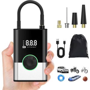 Alwaysh - 2000mAh×2 Mini Electric Air Pump, Portable Air Compressor Cordless Tire Inflator 150PSI with Digital lcd Display, Rechargeable Air Pump for Alwaysh - 2000mAh×2 Mini Electric Air Pump, Portable Air Compressor Cordless Tire Inflator 150PSI with Digital lcd Display, Rechargeable Air Pump for