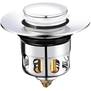 Alwaysh - 2pcs Universal Sink Drain,Stainless Steel Pop-Up Sink Stopper,Sink Drain for Countertop Basin Stopper,Bathtub,Kitchen,Washbasin (Drain Hole Alwaysh - 2pcs Universal Sink Drain,Stainless Steel Pop-Up Sink Stopper,Sink Drain for Countertop Basin Stopper,Bathtub,Kitchen,Washbasin (Drain Hole