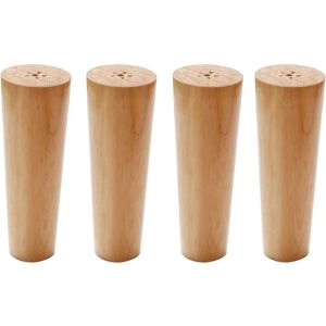 4pcs 15cm Solid Wood Furniture Legs, Tapered Table Legs, Replacement Table Legs, for Beds, tv Cabinets, Cupboards, with Accessories - Alwaysh 4pcs 15cm Solid Wood Furniture Legs, Tapered Table Legs, Replacement Table Legs, for Beds, tv Cabinets, Cupboards, with Accessories - Alwaysh
