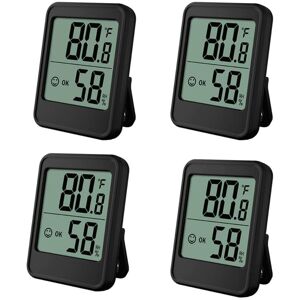 ALWAYSH 4PCS Indoor Hygrometer Thermometer, Humidity and Temperature Monitor, Room Thermometer, with Comfort Level Indicator and Face Icon, for Greenhouse, ALWAYSH 4PCS Indoor Hygrometer Thermometer, Humidity and Temperature Monitor, Room Thermometer, with Comfort Level Indicator and Face Icon, for Greenhouse,