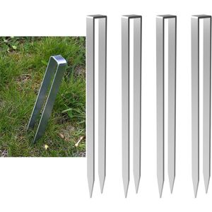 Alwaysh - 4PCS Rose Arch Ground Anchor Rose Arch Fixing Silver U-Shaped Ground Anchor Grow 300x29x21mm Rose Arch Ground Anchor Ground Nail Alloy Alwaysh - 4PCS Rose Arch Ground Anchor Rose Arch Fixing Silver U-Shaped Ground Anchor Grow 300x29x21mm Rose Arch Ground Anchor Ground Nail Alloy