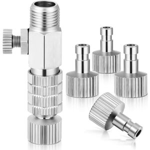 Air Brush Fitting, Air Brush Fitting, Quick Connect Adapter Kit with 4pcs 1/8'' Male and Female Fittings Parts for Airbrush - Alwaysh Air Brush Fitting, Air Brush Fitting, Quick Connect Adapter Kit with 4pcs 1/8'' Male and Female Fittings Parts for Airbrush - Alwaysh