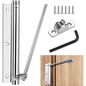 Alwaysh - Automatic Door Closer Aluminum Alloy Spring Door Closer Adjustable Hydraulic Door Closer with 5 Allen Key Screws for Home, Office, Indoor Alwaysh - Automatic Door Closer Aluminum Alloy Spring Door Closer Adjustable Hydraulic Door Closer with 5 Allen Key Screws for Home, Office, Indoor