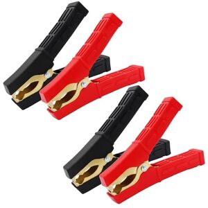 Alwaysh - Car Battery Clamp 200A Alligator Clip 12V Battery Crocodile Clips Car Battery Clamp with Insulating Sheath for Car Truck Boat (200A 4Pcs) Alwaysh - Car Battery Clamp 200A Alligator Clip 12V Battery Crocodile Clips Car Battery Clamp with Insulating Sheath for Car Truck Boat (200A 4Pcs)