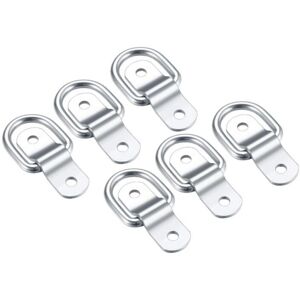ALWAYSH D-Rings, Stainless Steel Tie Down Hook, Mounting Ring for Tie Down Ring, 6 Pcs Tie Down Strap and 12 Screws for Car Trailer, Hammock Wood, Camping ALWAYSH D-Rings, Stainless Steel Tie Down Hook, Mounting Ring for Tie Down Ring, 6 Pcs Tie Down Strap and 12 Screws for Car Trailer, Hammock Wood, Camping