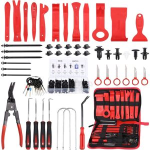 Alwaysh - Door Panel Puller,154Pcs Dashboard Puller,Car Trim Removal,Removal Tool Set,Scratch-Free Use,Red,with Car Mounting Clips Alwaysh - Door Panel Puller,154Pcs Dashboard Puller,Car Trim Removal,Removal Tool Set,Scratch-Free Use,Red,with Car Mounting Clips