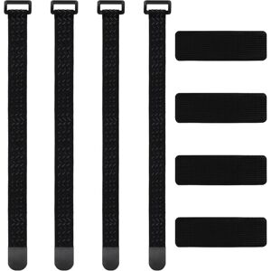 Alwaysh - Elastic Straps, 4 Pack Elastic Bike Straps with Hook and Loop Fasteners, Elastic Strap with Anti-Slip Buckle for Organizing Bicycle Cables Alwaysh - Elastic Straps, 4 Pack Elastic Bike Straps with Hook and Loop Fasteners, Elastic Strap with Anti-Slip Buckle for Organizing Bicycle Cables