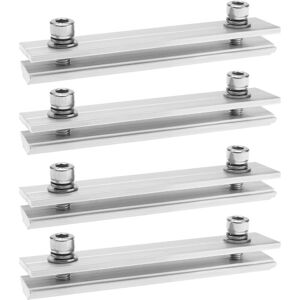 Alwaysh - Lot de 4 connecteurs profilés en aluminium pour panneau solaire - 15 x 4 cm Alwaysh - Lot de 4 connecteurs profilés en aluminium pour panneau solaire - 15 x 4 cm