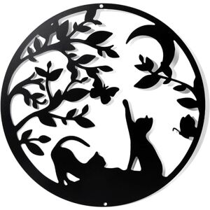 Alwaysh - Metal Cat Wall Art, Black Hanging Decor Silhouette Wall Art for Home Bedroom Living Room Bathroom Kitchen Office Garden Hotel Wall Decor, Alwaysh - Metal Cat Wall Art, Black Hanging Decor Silhouette Wall Art for Home Bedroom Living Room Bathroom Kitchen Office Garden Hotel Wall Decor,