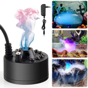 Alwaysh - Mist Maker, Ultrasonic Nebulizer with led, 350ML/H Fountain Water Mist Maker, Fog Device (with eu Plug), Halloween Fogger Alwaysh - Mist Maker, Ultrasonic Nebulizer with led, 350ML/H Fountain Water Mist Maker, Fog Device (with eu Plug), Halloween Fogger