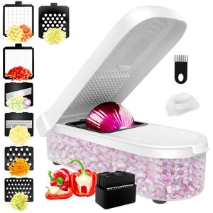 Alwaysh - Multifunctional Vegetable Cutter and Professional Kitchen Mandolin - Vegetable Slicer - Vegetable Cutter Cube Onion Carrot Cucumber Tomato Alwaysh - Multifunctional Vegetable Cutter and Professional Kitchen Mandolin - Vegetable Slicer - Vegetable Cutter Cube Onion Carrot Cucumber Tomato