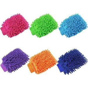 Alwaysh - Pack Premium Microfiber Wash Mitts, Soft & Non-Scratch, Double-Sided Chenille, Perfect for Car Washing & Detailing Alwaysh - Pack Premium Microfiber Wash Mitts, Soft & Non-Scratch, Double-Sided Chenille, Perfect for Car Washing & Detailing