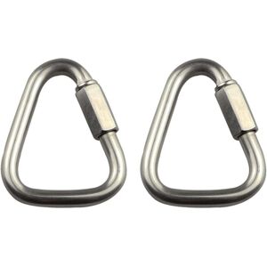 Pack Stainless Steel Triangle Carabiner Quick Connect for Camping Hiking Travel Fishing Backpacking - Alwaysh Pack Stainless Steel Triangle Carabiner Quick Connect for Camping Hiking Travel Fishing Backpacking - Alwaysh