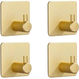 Alwaysh - Pack Strong Self Adhesive Hooks for Coats, Door, Bathroom, Wall, Kitchen - Suction Cup (Gold) Alwaysh - Pack Strong Self Adhesive Hooks for Coats, Door, Bathroom, Wall, Kitchen - Suction Cup (Gold)
