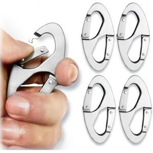 ALWAYSH Pieces Carabiner, Keychain Carabiner, Double Spring Metal Buckle, Double Key Ring, s Shape Carabiners, Ideal for Home, Hiking, Outdoor, Camping, ALWAYSH Pieces Carabiner, Keychain Carabiner, Double Spring Metal Buckle, Double Key Ring, s Shape Carabiners, Ideal for Home, Hiking, Outdoor, Camping,