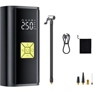 AlwaysH Portable Air Compressor, Mini Portable Air Compressor 4500mAh, 150 PSI Pump Bicycle Inflator with Digital Display and LED Lights, for Car AlwaysH Portable Air Compressor, Mini Portable Air Compressor 4500mAh, 150 PSI Pump Bicycle Inflator with Digital Display and LED Lights, for Car