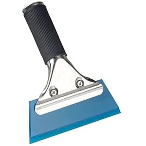 Alwaysh - Rubber Shower Squeegee for Shower Door, Car Window Squeegee for Kitchen Counter, Mirror, Tile, Car Windshield (Blue,1813cm) Alwaysh - Rubber Shower Squeegee for Shower Door, Car Window Squeegee for Kitchen Counter, Mirror, Tile, Car Windshield (Blue,1813cm)