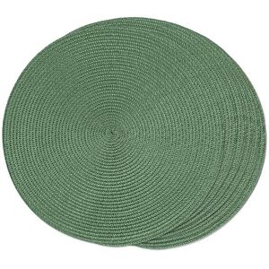 Alwaysh - Set of 6 Round Woven Placemats for Dining Tables, Washable, Non-Slip, 38cm (Olive, 6 Pieces) Alwaysh - Set of 6 Round Woven Placemats for Dining Tables, Washable, Non-Slip, 38cm (Olive, 6 Pieces)