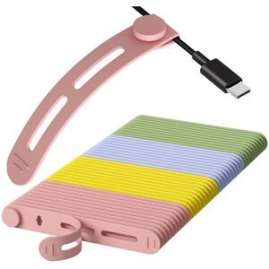 Alwaysh - Silicone Cable Ties 40 Pieces Reusable Cable Ties, Cable Ties, Silicone Cable Ties, Twist Ties, Cord Ties, Organizer Strap for Ropes and Alwaysh - Silicone Cable Ties 40 Pieces Reusable Cable Ties, Cable Ties, Silicone Cable Ties, Twist Ties, Cord Ties, Organizer Strap for Ropes and