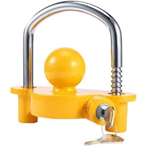 Alwaysh - Trailer Lock Trailer Lock Tow Bar Trailer Lock Universal Caravan Lock for Trailer Caravan Boat Tow Ball Lock 2 Keys (Yellow) Alwaysh - Trailer Lock Trailer Lock Tow Bar Trailer Lock Universal Caravan Lock for Trailer Caravan Boat Tow Ball Lock 2 Keys (Yellow)