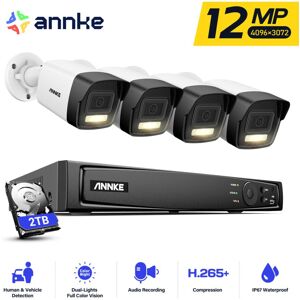 ANNKE 12MP PoE Camera Kit Smart Dual Light Motion Detection Surveillance Kit CCTV Security Camera System - 2TB ANNKE 12MP PoE Camera Kit Smart Dual Light Motion Detection Surveillance Kit CCTV Security Camera System - 2TB