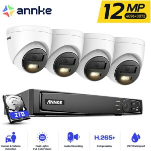 Annke - 12MP Smart Security Camera Kit Dual Light 8CH nvr Night Vision cctv Video Surveillance System - 2TB Annke - 12MP Smart Security Camera Kit Dual Light 8CH nvr Night Vision cctv Video Surveillance System - 2TB