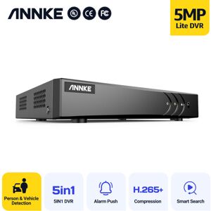 Annke - 16 Channel 3K Lite Security dvr Recorder ai Human/Vehicle Detection H.265+ 5-in-1 cctv dvr Supports for 24/7 Home cctv dvr (No Hard Drive) Annke - 16 Channel 3K Lite Security dvr Recorder ai Human/Vehicle Detection H.265+ 5-in-1 cctv dvr Supports for 24/7 Home cctv dvr (No Hard Drive)