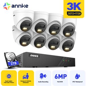 Annke - 3K H.265+ nvr Security System with 8 Cameras,AI Human/Vehicle Detection,Built-in microphone,Waterproof IP67 -2TB hdd Annke - 3K H.265+ nvr Security System with 8 Cameras,AI Human/Vehicle Detection,Built-in microphone,Waterproof IP67 -2TB hdd