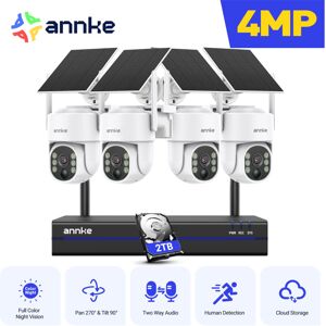Annke - 4MP Solar Security Cameras Outdoor Wireless,9000mA Battery for WiFi Camera 2TB Annke - 4MP Solar Security Cameras Outdoor Wireless,9000mA Battery for WiFi Camera 2TB