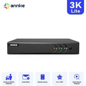 Annke - 8 Channel 3K Lite Security dvr Recorder ai Human/Vehicle Detection H.265+ 5-in-1 cctv dvr Supports 2CH ip Cameras (No Hard Drive) Annke - 8 Channel 3K Lite Security dvr Recorder ai Human/Vehicle Detection H.265+ 5-in-1 cctv dvr Supports 2CH ip Cameras (No Hard Drive)