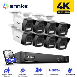 ANNKE 8CH cctv Kit nvr 8×8MP Cameras Smart Dual Light Camera Remote Monitoring Motion Detection Built-in mic Security Camera Surveillance System - 2TB hdd ANNKE 8CH cctv Kit nvr 8×8MP Cameras Smart Dual Light Camera Remote Monitoring Motion Detection Built-in mic Security Camera Surveillance System - 2TB hdd