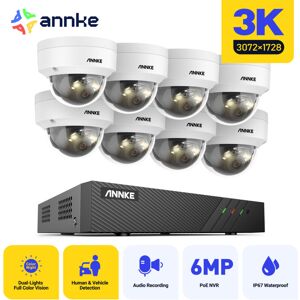ANNKE Outdoor H.265+ 3K IP8 Dome Cameras 2.8mm Lens,Built-in microphone,Waterproof IP67 - NO HDD ANNKE Outdoor H.265+ 3K IP8 Dome Cameras 2.8mm Lens,Built-in microphone,Waterproof IP67 - NO HDD