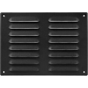 Cyslmuk - Anthracite ventilation grille 150 x 300 mm (external dimensions) - Steel return air grille - For ceiling and side wall - With protective Cyslmuk - Anthracite ventilation grille 150 x 300 mm (external dimensions) - Steel return air grille - For ceiling and side wall - With protective