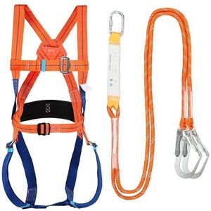 TONCHEAN Anti-Fall Safety Belt, 5-Point Safety Fall Arrest Kits, Ergonomic Adjustable Fall Protection Climbing Harness, Max 100kg, for Climbing Working at TONCHEAN Anti-Fall Safety Belt, 5-Point Safety Fall Arrest Kits, Ergonomic Adjustable Fall Protection Climbing Harness, Max 100kg, for Climbing Working at