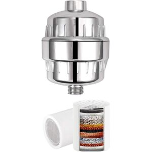 CSPARKV Anti-Limescale Shower Filter Universal Purifier Filter for Hard Water 18 Stages Replaceable Cartridge Filter Cartridge Remove Chlorine, Heavy Metal CSPARKV Anti-Limescale Shower Filter Universal Purifier Filter for Hard Water 18 Stages Replaceable Cartridge Filter Cartridge Remove Chlorine, Heavy Metal