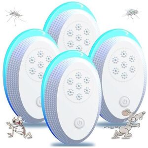 Linghhang - Anti Mosquito Ultrasonic Plug, Ultrasonic Mouse Fly 4 Packs, Effective Mouse Repellent Device to Repel Rats, Spiders, Mosquitoes, Mice, Linghhang - Anti Mosquito Ultrasonic Plug, Ultrasonic Mouse Fly 4 Packs, Effective Mouse Repellent Device to Repel Rats, Spiders, Mosquitoes, Mice,