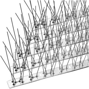 WOIYIC Anti Pigeon Spike, Stainless Steel Anti Pigeon 1.3m, Anti Pigeon Spike for Balconies, Rooftop Gardens or Privacy Fences - 5 Pieces WOIYIC Anti Pigeon Spike, Stainless Steel Anti Pigeon 1.3m, Anti Pigeon Spike for Balconies, Rooftop Gardens or Privacy Fences - 5 Pieces