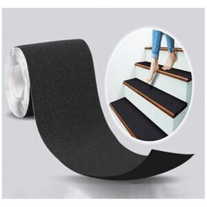 Mumu - Anti-Slip Tape for Stairs, Friction, Abrasive for Safety, Step Ladder, Indoor, Outdoor, High Traction, 5 cm x 5 m, Black Mumu - Anti-Slip Tape for Stairs, Friction, Abrasive for Safety, Step Ladder, Indoor, Outdoor, High Traction, 5 cm x 5 m, Black