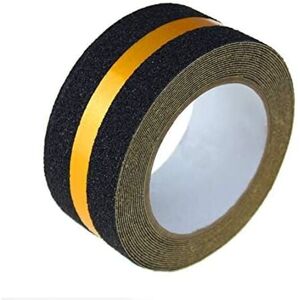 CYSLMUK Anti-slip tape with reflective stripe, yellow, non-slip, anti-slip, high grip, 50 mm x 50 m, for floor, stairs, safety CYSLMUK Anti-slip tape with reflective stripe, yellow, non-slip, anti-slip, high grip, 50 mm x 50 m, for floor, stairs, safety