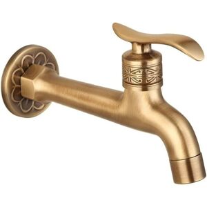 BEIJIYI Antique Brass Faucet Handle, Laundry, Bathroom, Wall Mount, Washing Machine Tap, Garden Hose, Single Cold Water Tap BEIJIYI Antique Brass Faucet Handle, Laundry, Bathroom, Wall Mount, Washing Machine Tap, Garden Hose, Single Cold Water Tap