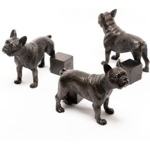 Antique Bronze French Bulldog Plant Pot Feet - Set of 3 Antique Bronze French Bulldog Plant Pot Feet - Set of 3
