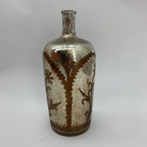 15 Inch Decorative Vase - Tinted Glass - L16 x W16 x H38 cm - Antique Silver 15 Inch Decorative Vase - Tinted Glass - L16 x W16 x H38 cm - Antique Silver