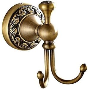 WOIYIC Antique double towel hooks, vintage brass towel hooks, vintage wall hooks for bathroom WOIYIC Antique double towel hooks, vintage brass towel hooks, vintage wall hooks for bathroom