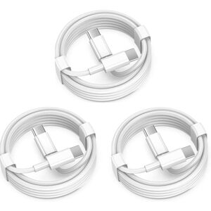 COOCHEER Apple USB C to USB C Cable, 3-Pack 6ft 60W Fast Charging USBC/Type-C Cord Compatible with iPhone 17/16 Pro Max, iPhone 17 Air, iPad Pro/Air COOCHEER Apple USB C to USB C Cable, 3-Pack 6ft 60W Fast Charging USBC/Type-C Cord Compatible with iPhone 17/16 Pro Max, iPhone 17 Air, iPad Pro/Air