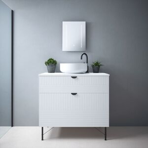 Fnx Bathrooms - Ares Tunable led Mirror - 390 x 500 x 57mm with Shaver Socket IP44 Rated Multi led Points Dimmable Demister Fnx Bathrooms - Ares Tunable led Mirror - 390 x 500 x 57mm with Shaver Socket IP44 Rated Multi led Points Dimmable Demister