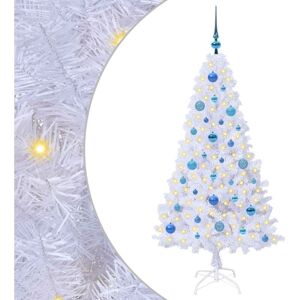 Artificial Christmas Tree with Stand White 150 cm PVC and Steel vidaXL Artificial Christmas Tree with Stand White 150 cm PVC and Steel vidaXL