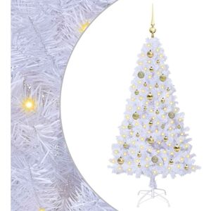 Artificial Christmas Tree with Stand White 150 cm PVC and Steel vidaXL Artificial Christmas Tree with Stand White 150 cm PVC and Steel vidaXL